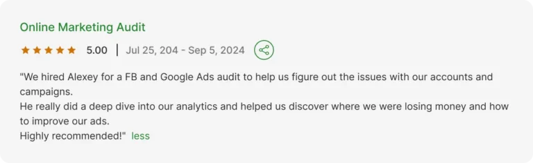 Upwork testimonials4